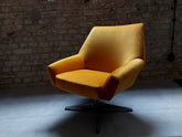 Golden Yellow Swivel Club Chair