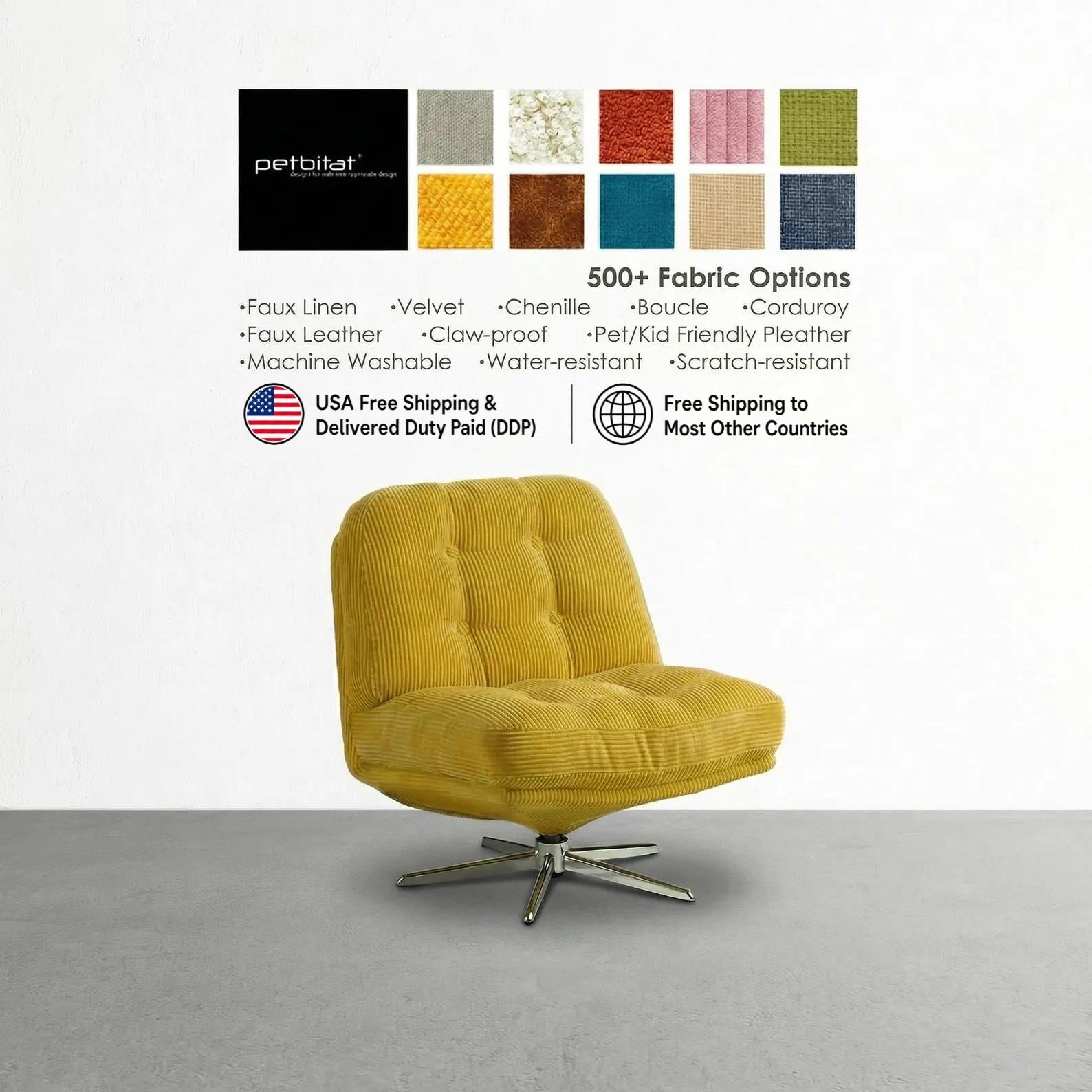 Custom Made Covers for DYVLINGE Swivel Chair