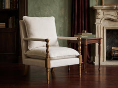 Wood Frame Accent Chair, Brown Beige Chenille Lounge Chair, Removable Cushion, Mid Century Style, Accent Chair For Bedroom & Livingroom
