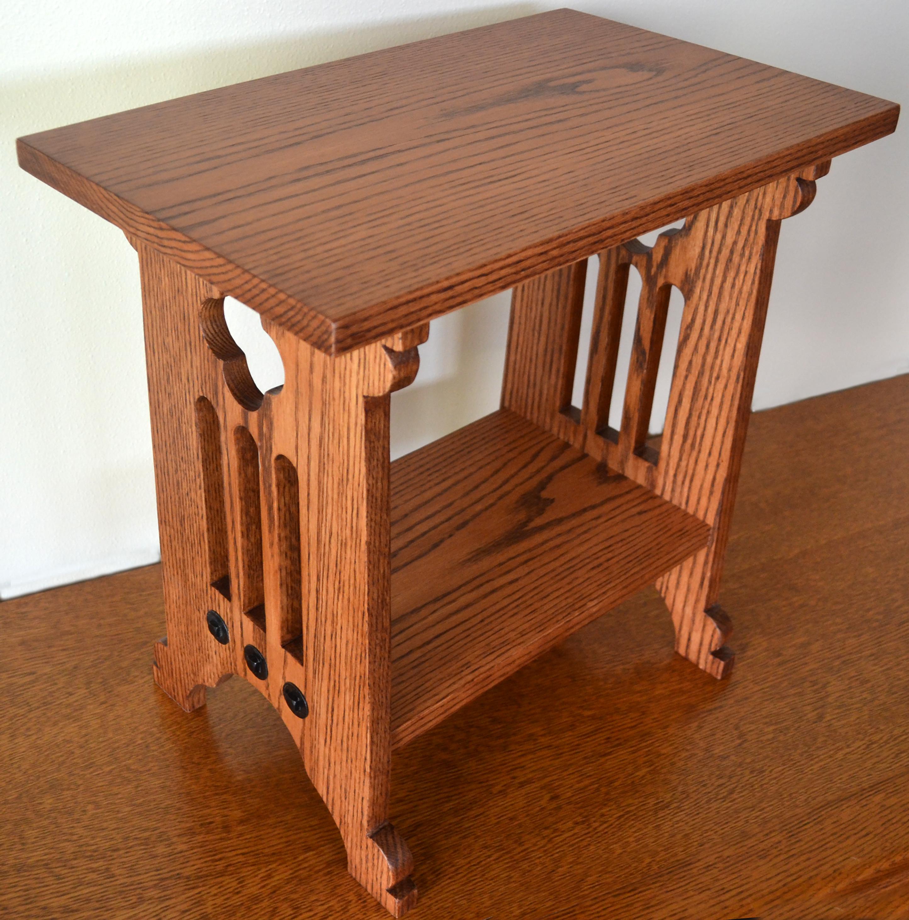 Craftsman Mission Arts & Crafts Oak Side Table
